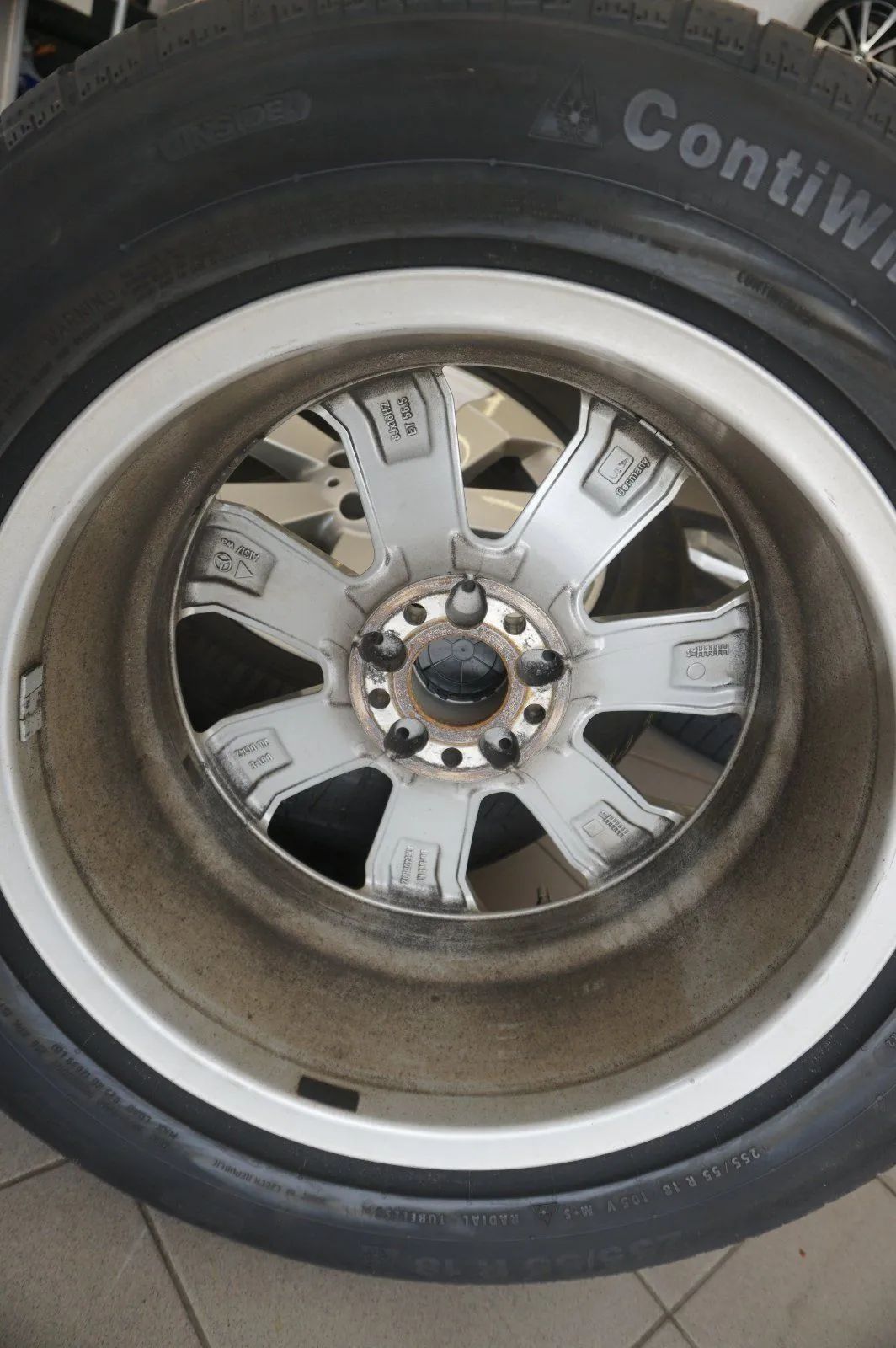 Cerchi in lega originali Mercedes ML GLE W166, ruote invernali, pneumatici invernali, 255 55 R18 pollici Visualizzazione dettagliata 9