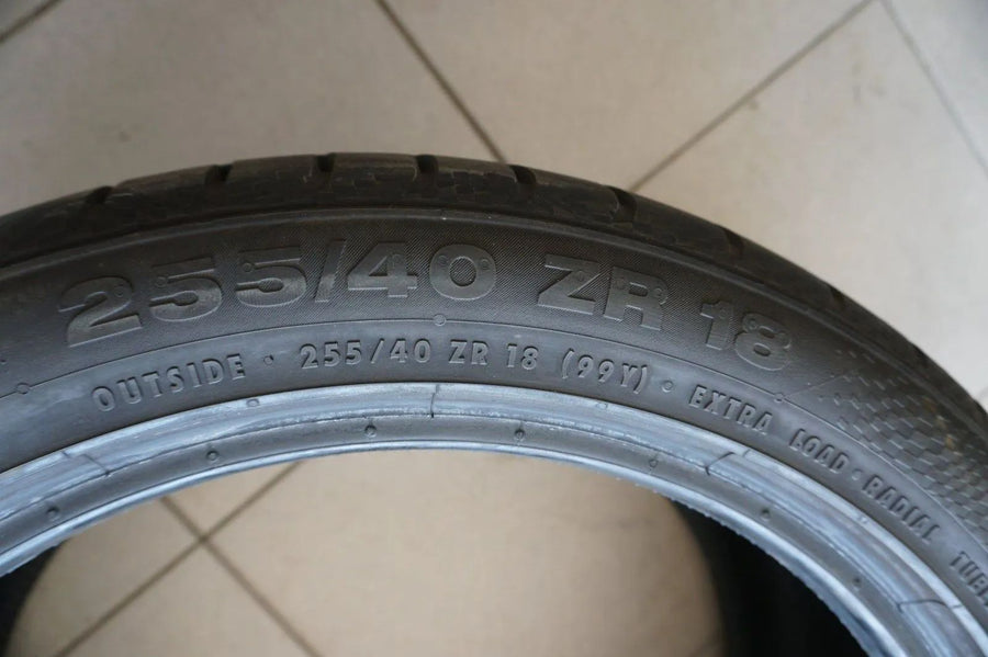 2 X 255 40 R18 ZR18 99Y Sommerreifen Continental ContiSportContact 3 MO 7mm 2023