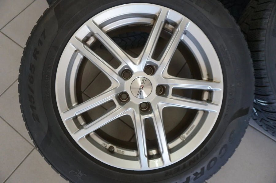 Cerchi in lega VW Tiguan I 5N Audi Q3 F3, ruote complete invernali, pneumatici invernali 215 65 R17 pollici