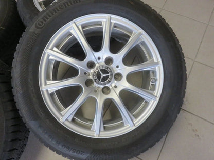 Original Mercedes C-Class W205 S205 Alloy Wheels Winter Tires 205 60 R16 7mm