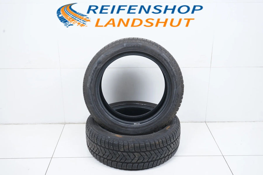 2 x Winter tires 215 55 18 inch Pirelli approx. 5 mm tread depth DOT15 MO