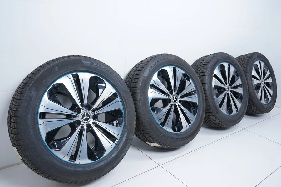 Original Mercedes EQC N293 19 inch alloy wheels winter tires 235 55 255 50 R19 7mm