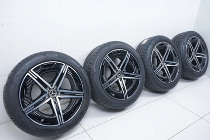 New Mercedes EQS V297 W297 summer wheels, summer tires, 20 inch