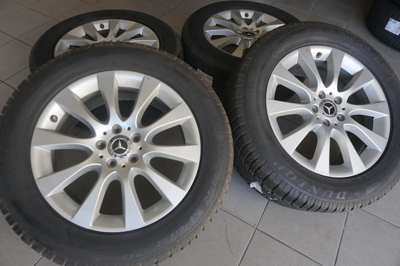 Original Mercedes ML GLE W166 Alufelgen Winterräder Winterreifen 255 55 R18 6mm