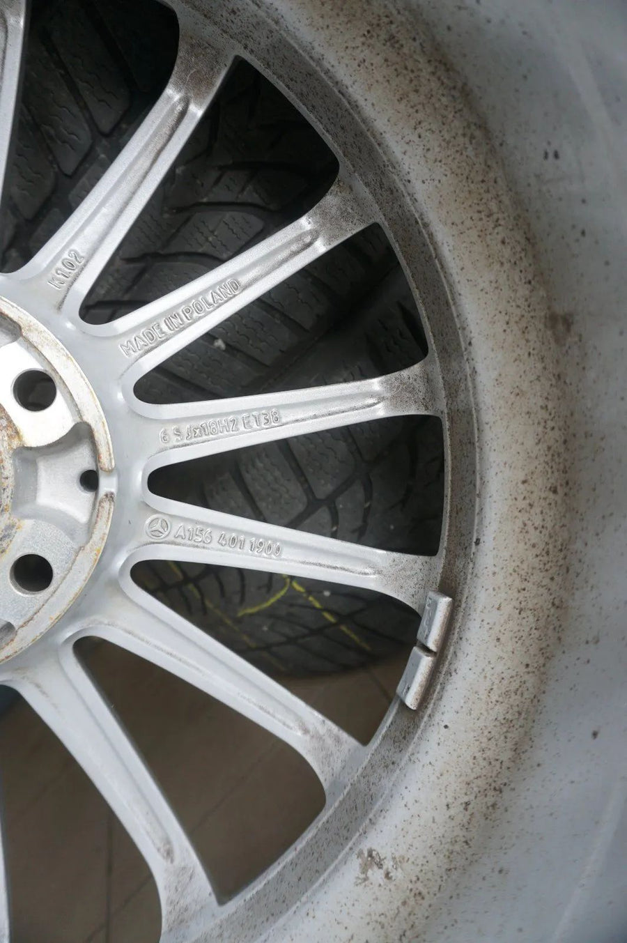 Cerchi in lega originali Mercedes GLA X156, ruote invernali, pneumatici invernali 215 55 R18 pollici