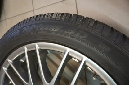 Jantes alu d'origine Porsche Cayenne 92A pneus hiver 275 45 R20 pouces 7P5601025AH