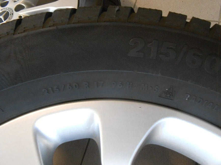 Cerchi in lega originali Mercedes GLA X156, ruote invernali, pneumatici invernali 215 60 R17 96H 8 mm