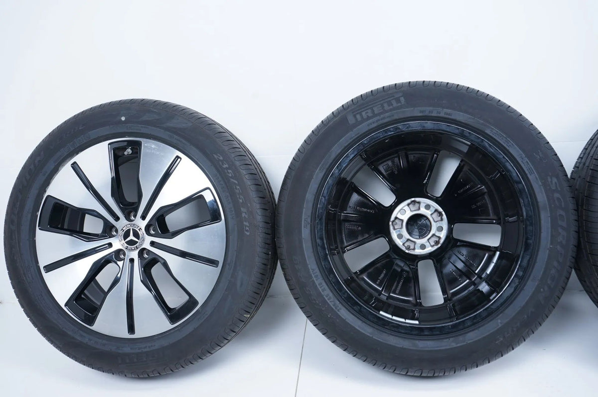 Original Mercedes EQC TOP 19 inch alloy wheels summer tires 235 55 255 50 R19 8mm Detailansicht 18