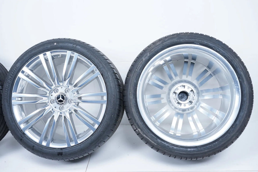 Cerchi in lega originali Mercedes Classe S W223 V223 TOP da 20 pollici con pneumatici estivi cromati