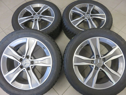 Original Mercedes C-Klasse W205 S205 17 Zoll Alufelgen Winterräder Winterreifen