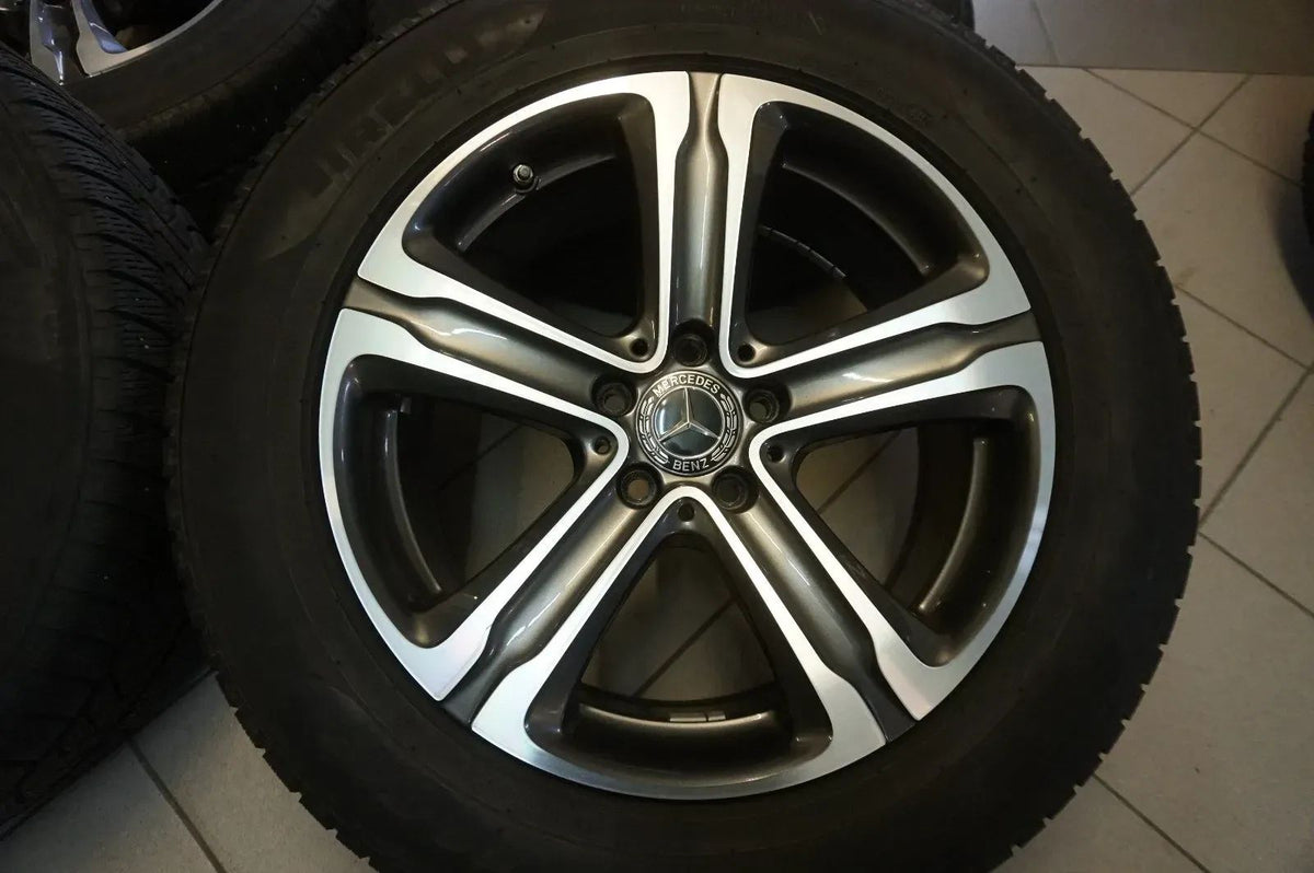 Jantes alu originales 18 pouces Mercedes GLC X253 W253 C253 Pneus hiver Roues complètes hiver Vue détaillée 2