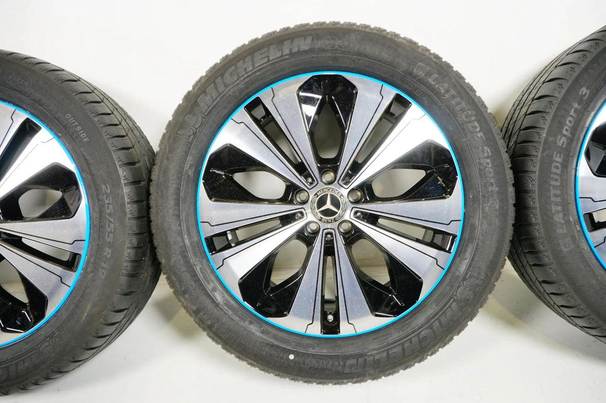 Original Mercedes EQC N293 Alufelgen Winterräder mit neuen Winterreifen 235 55 R19 Zoll Detailansicht 6