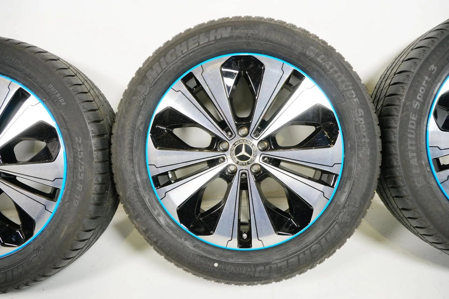 Original Mercedes EQC N293 Alufelgen Winterräder mit neuen Winterreifen 235 55 R19 Zoll