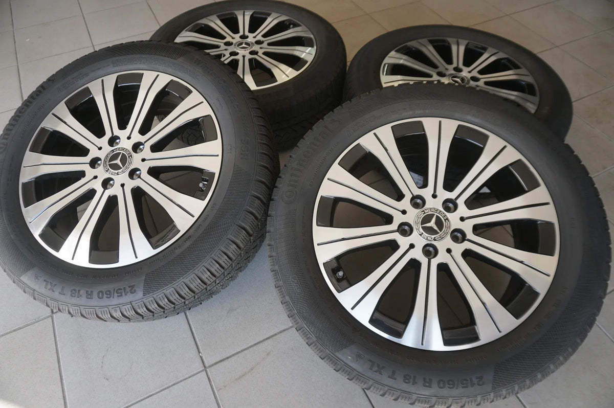 Original Mercedes EQA EQB H243 X243 18 Zoll Alufelgen Winterräder Winterreifen Detailansicht 2
