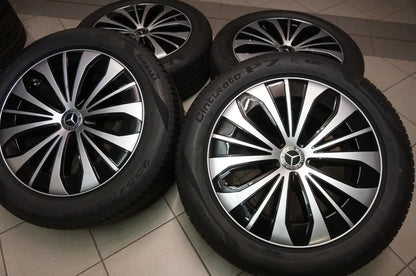 Jantes en aluminium d'origine Mercedes EQS V297 Pneus d'été 235 55 R19 pouces