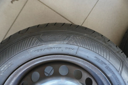 Original VW Golf 5 6 V VI Stahlfelgen Sommerräder Sommerreifen 195 65 R15 6mm