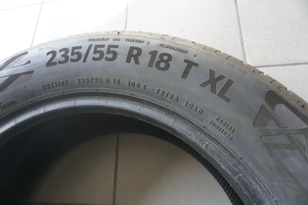 1 X 235 55 R18 104T Sommerreifen Continental Eco Contact 6 MO 2019 6mm Detailansicht 3