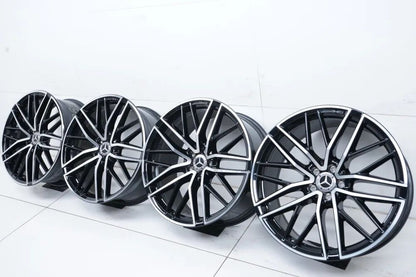 4 jantes alliage AMG Mercedes GLC43 W253 X253 21 pouces A2534015700 A2534015800