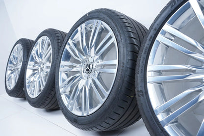 Cerchi in lega originali Mercedes Classe S W223 V223 TOP da 20 pollici con pneumatici estivi cromati