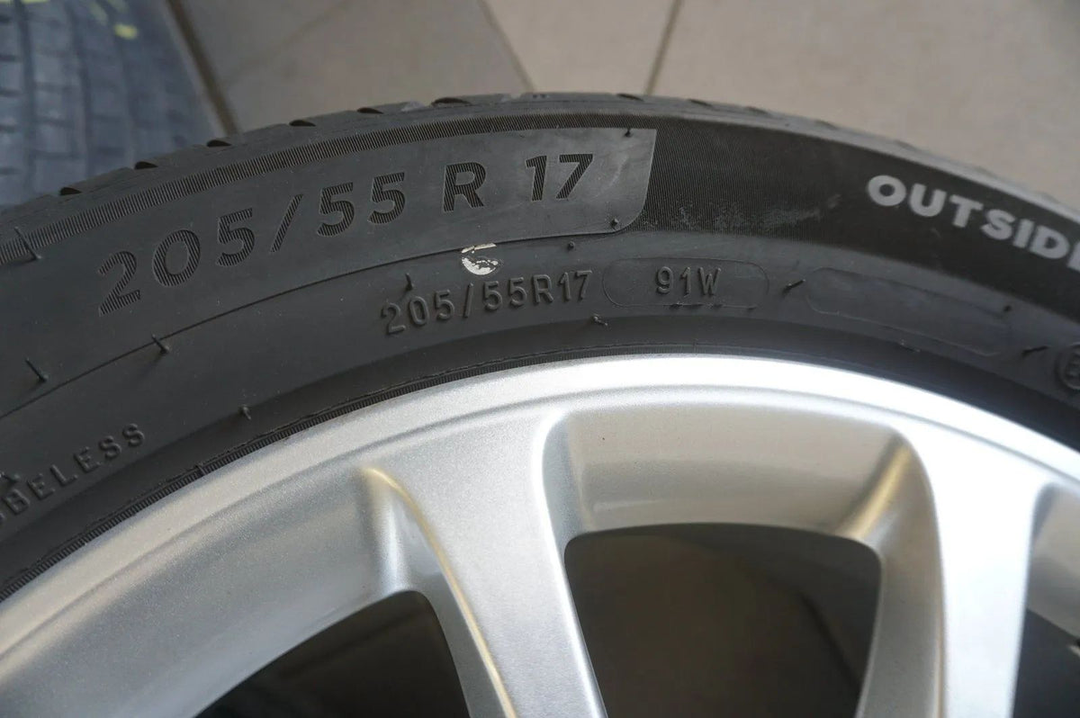 Jantes en alliage, roues complètes d'été, pneus d'été d'origine Mercedes Classe A W177 Classe B CLA Detailansicht 6