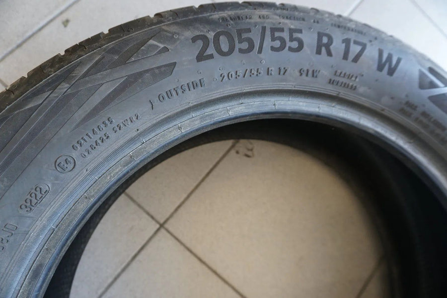 1 X 205 55 R17 91W Sommerreifen Continental EcoContact 6 MO 2022 5mm