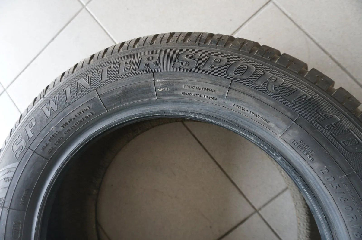 205 60 R16 92H Winter Tires Dunlop SP Winter Sport 4D MO 8mm Detailansicht 4