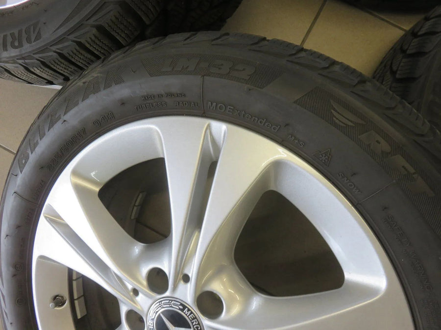 Original Mercedes C-Class W205 S205 Alloy Wheels Winter Tires 225 50 R17 8mm