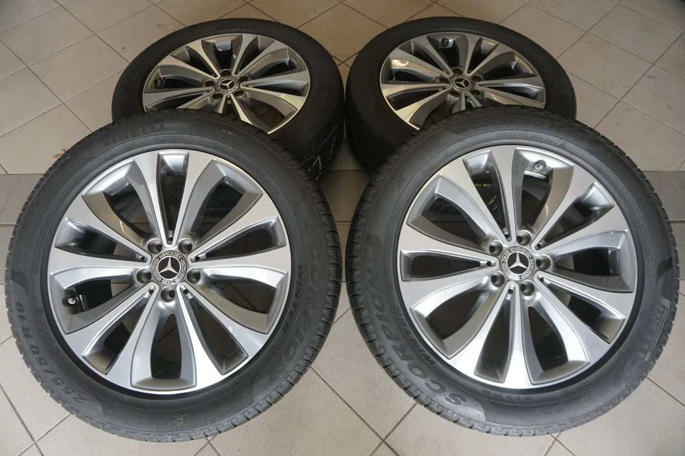 Jantes alliage d'origine Mercedes GLE V167 C167 Pneus hiver Roues hiver 255 50 R19