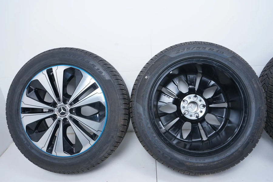 Original Mercedes EQC N293 19 inch alloy wheels winter tires 235 55 255 50 R19 7mm