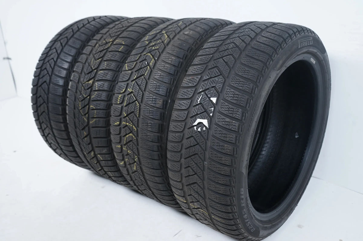 4 x Winterreifen Pirelli 225/45 R18 18 Zoll DOT19/18 ca.5mm MO Detailansicht 3