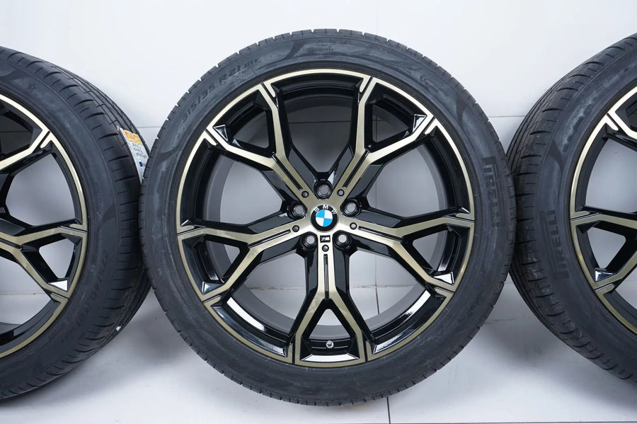 Neu BMW X5 X6 G05 Sommerreifen Sommerräder M741 Gold 21 Zoll