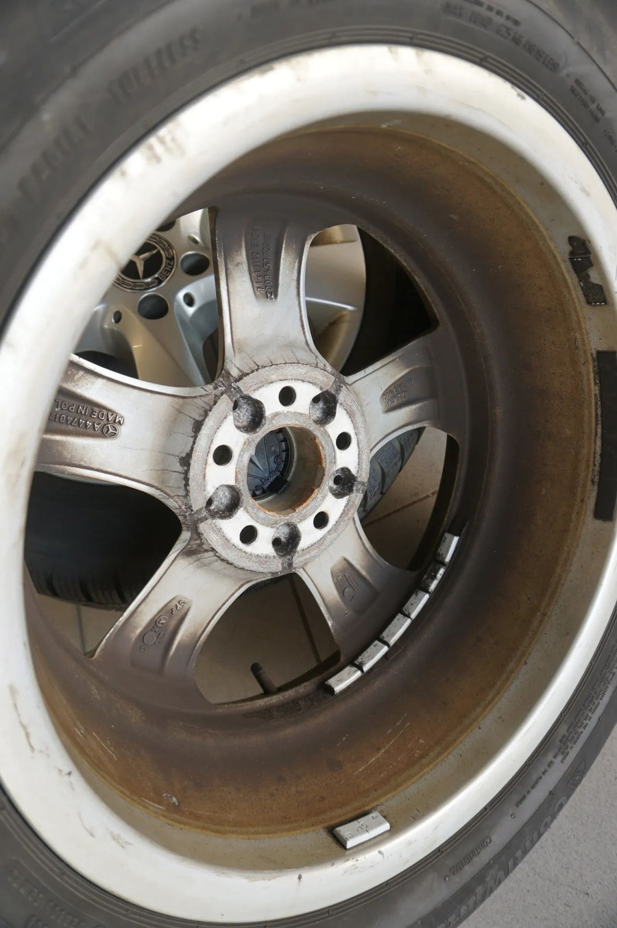 Original Mercedes V-Class Vito W447 Alloy Wheels Winter Tires 225 55 R17 Inch 6mm