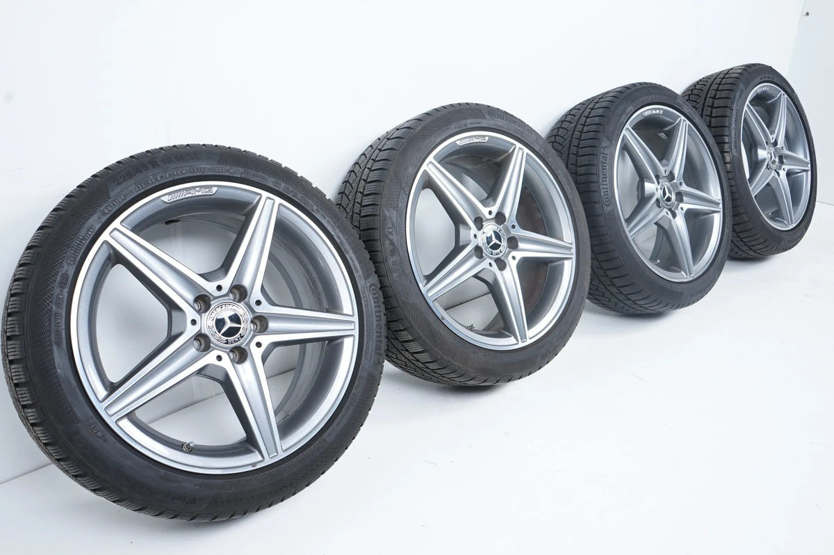 Mercedes C Klasse W205 AMG Winterreifen Winterräder 18 Zoll Detailansicht 2