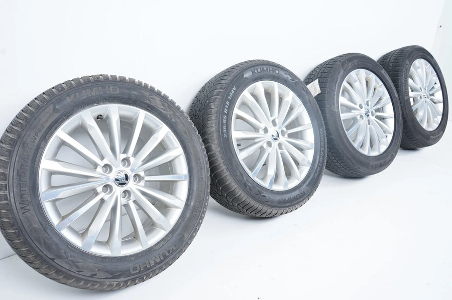 Original Skoda Kodiaq Winter Wheels Winter Tires 235 55 18 Inch