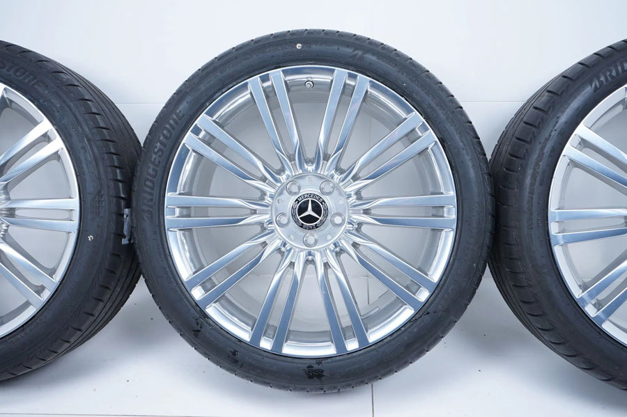 Cerchi in lega originali Mercedes Classe S W223 V223 TOP da 20 pollici con pneumatici estivi cromati