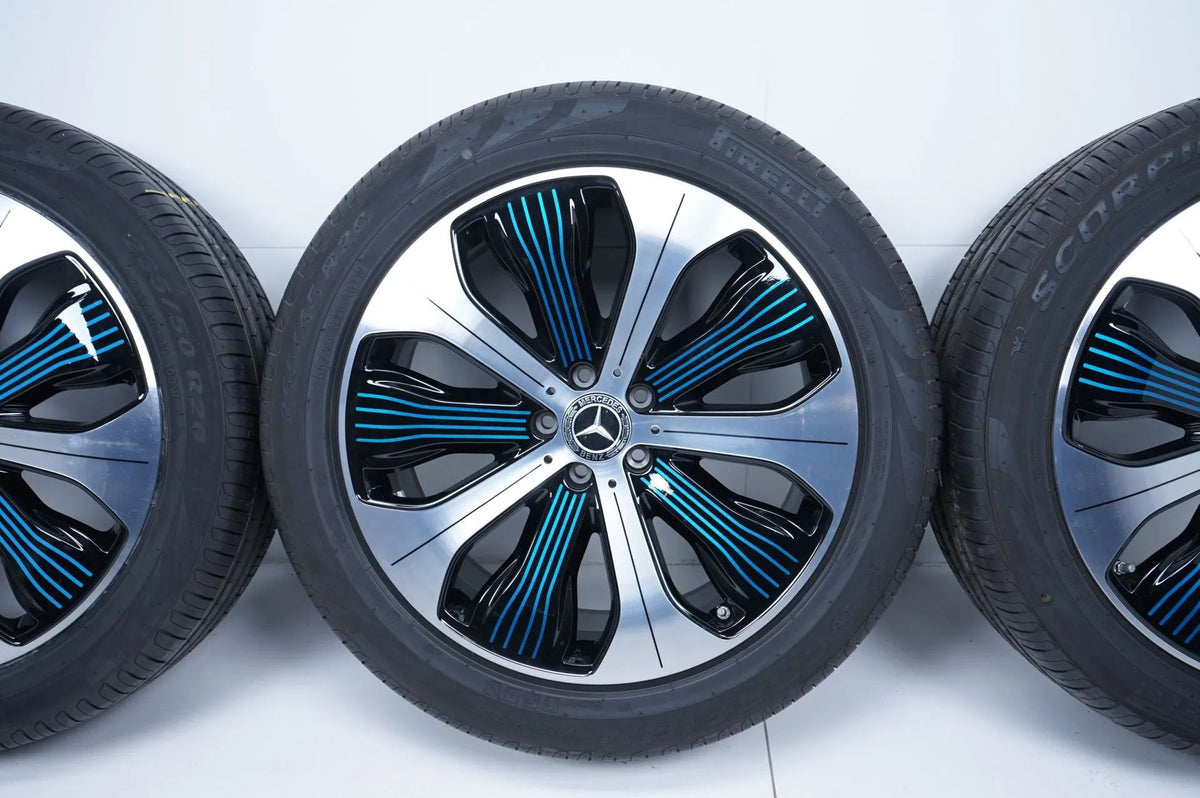 Original Mercedes EQC N293 20 Inch Alloy Wheels Summer Tires 235 50 255 45 R20 8mm Detailansicht 6