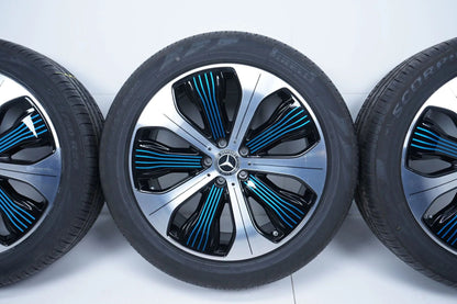 Original Mercedes EQC N293 20 Inch Alloy Wheels Summer Tires 235 50 255 45 R20 8mm