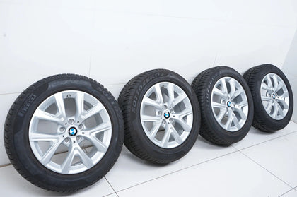 Pneus hiver BMW X1 X2 F48 F39, jantes hiver 205/60/17 pouces