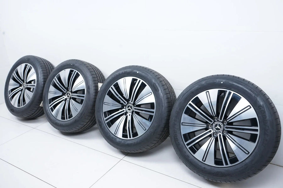 Genuine Mercedes EQS V297 19 inch alloy wheels summer tires DEMO 8mm 235 55 R19