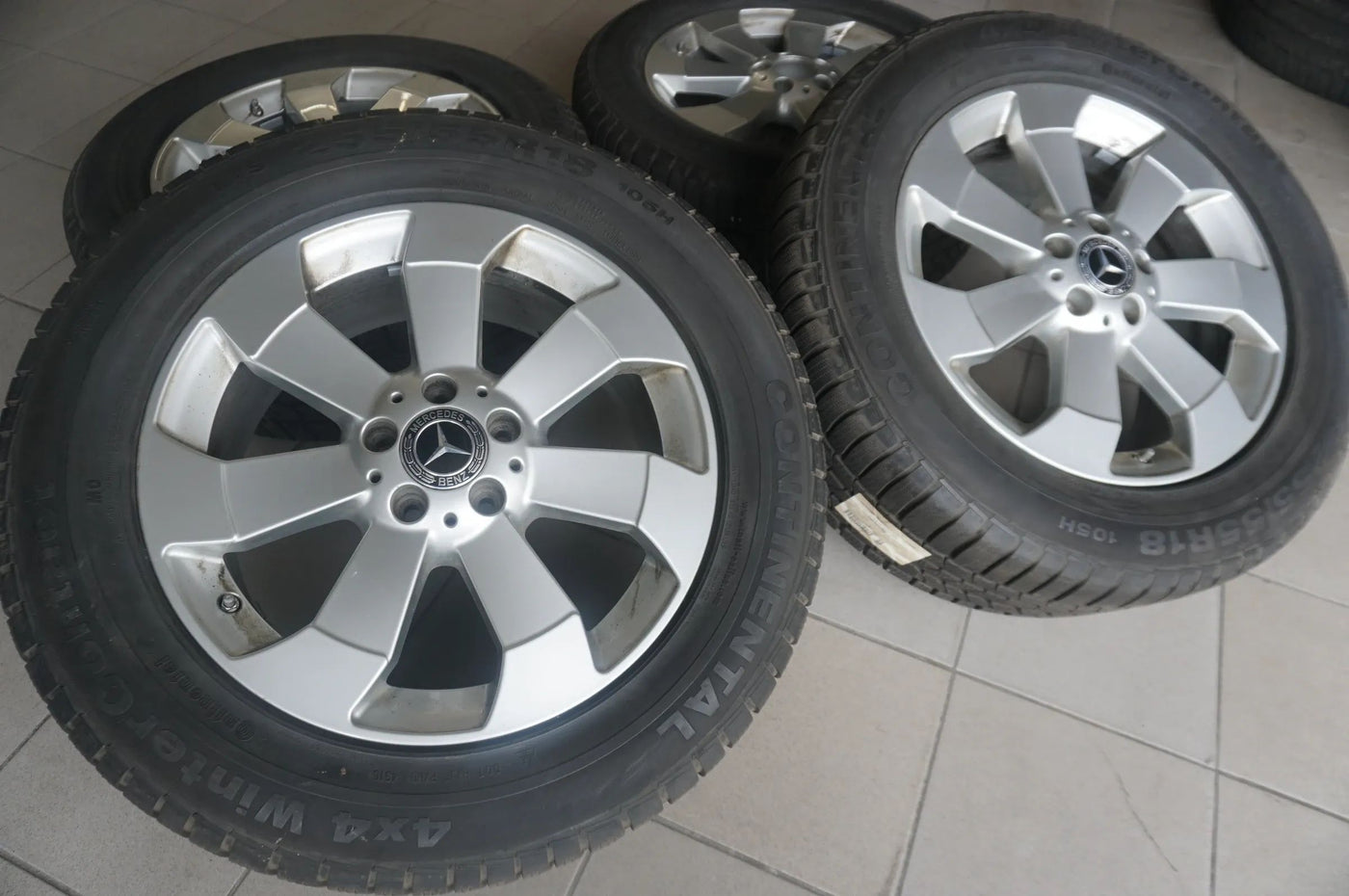 Original Mercedes ML GLE W166 Alufelgen Winterräder Winterreifen 255 55 R18 6mm