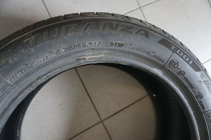 1 X 205 55 R17 91W Sommerreifen Bridgestone Turanza T001* RSC RunFlat 2017 4,5mm