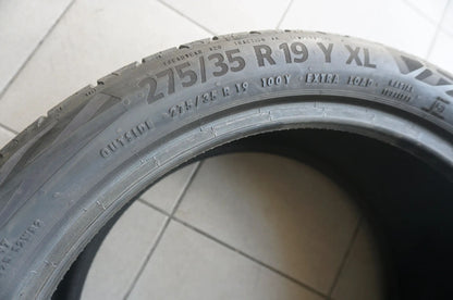 1 X 275 35 R19 100Y Summer Tire Continental Eco Contact 6 MO 2022 5.5mm