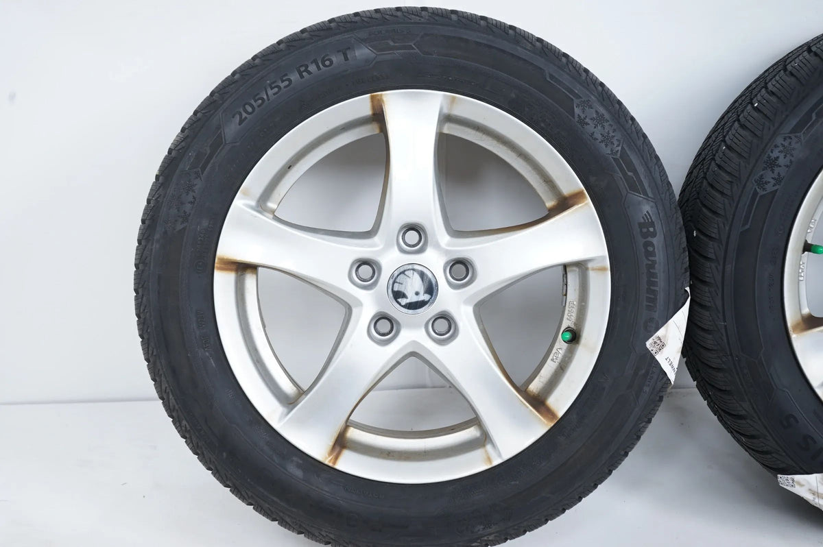Skoda Octavia Winter Wheels Winter Tires 205 55 16 Inch 6J ET48 Detailansicht 3
