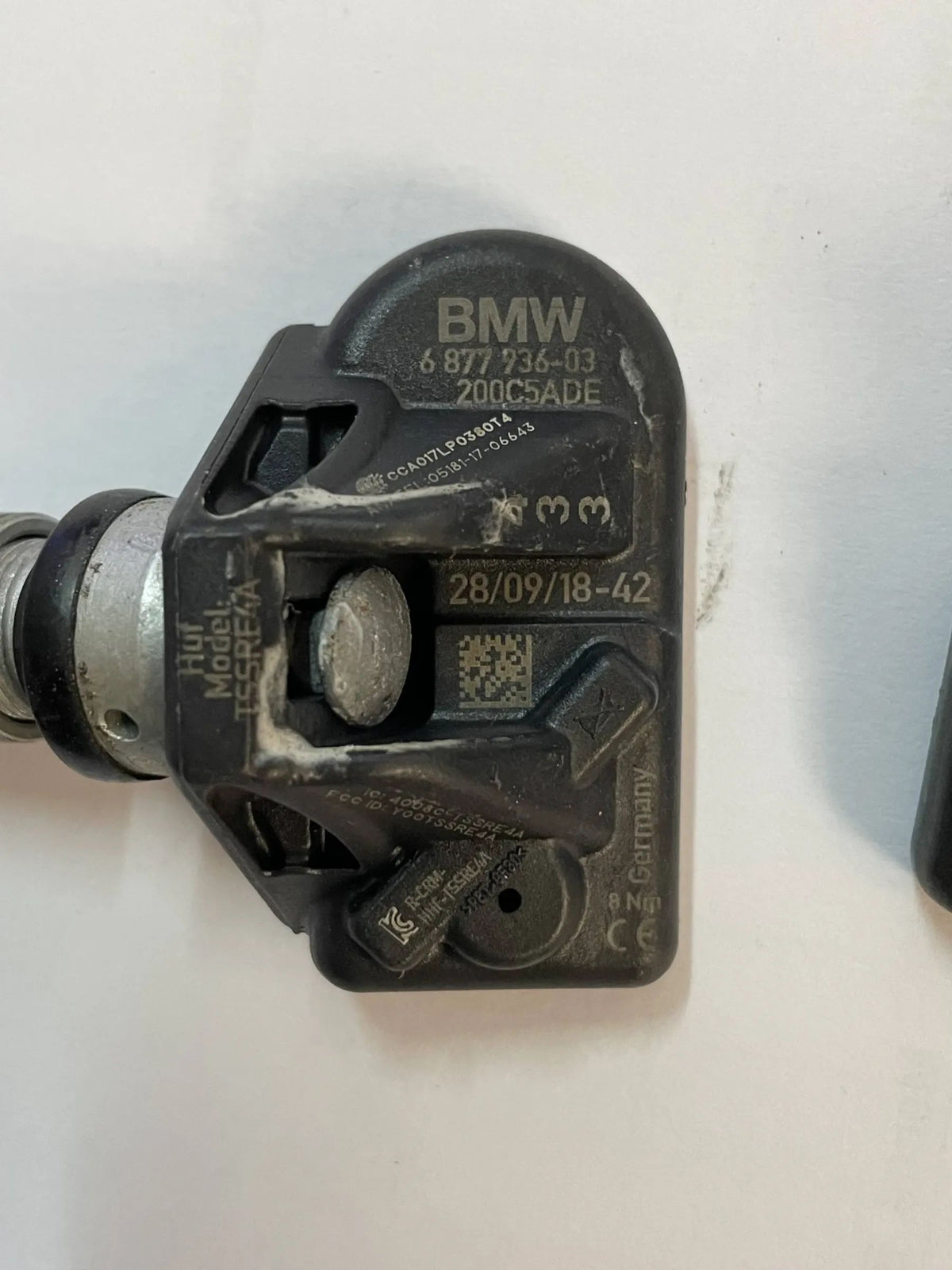 4 x Original BMW Reifendrucksensoren Sensoren RDK 6877936 G Modelle Vue détaillée 2