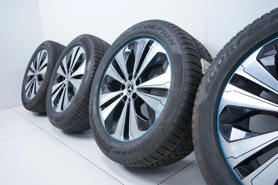 Original Mercedes EQC N293 19 inch alloy wheels winter tires 235 55 255 50 R19 7mm
