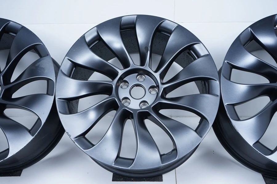 4 x originele Tesla Model Y lichtmetalen velgen 21 inch 9,5J 10,5 J