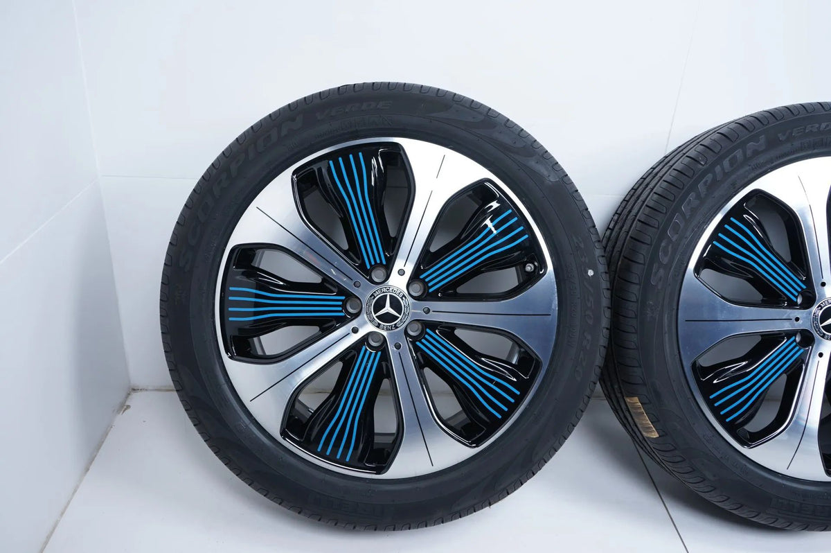 Original Mercedes EQC Alloy Wheels Summer Wheels Summer Tires 235 50 255 45 R 20 Inch Detailansicht 3