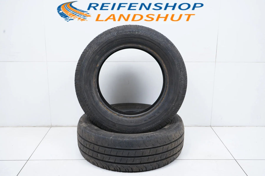2 x Summer tires 205 65 16C inch Continental DOT22 approx. 6mm tread depth
