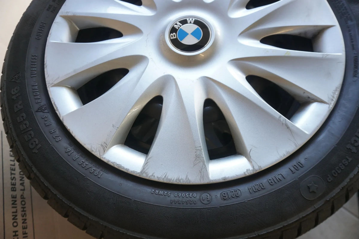 Original BMW Serie 1 F20 F21 cerchi in acciaio ruote invernali pneumatici invernali 195 55 R16 7mm Visualizzazione dettagliata 6