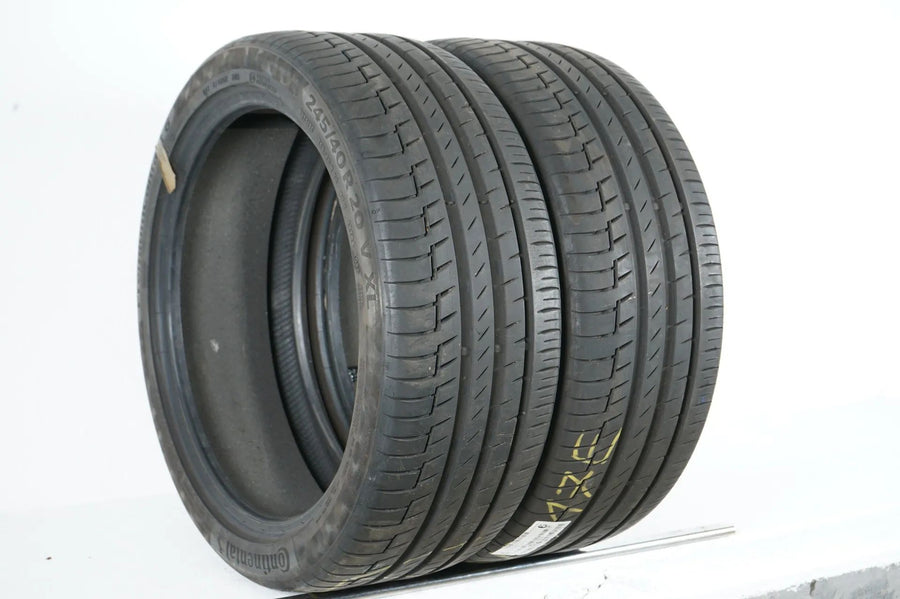 2x Continental summer tires 245 40 20 inch DOT21 approx. 6mm tread depth